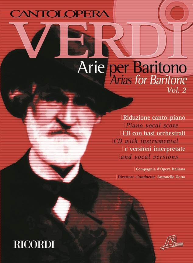 Cantolopera: Verdi Arie per Baritono 2 - Piano Vocal Score and CD with instrumental and vocal versions - Bariton a klavír